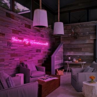 You're My Wonderwall Neon Sign for Romantic and Loving Spaces