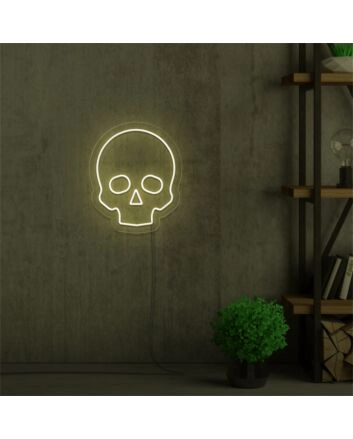 Elevate Your Space: Skull LED Neon Sign Sketch and Etch Us for Home Decor, Office Ambiance, and Bar Highlight.