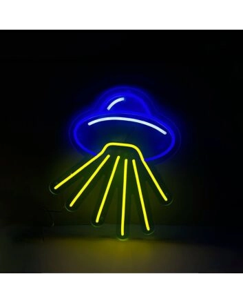 Elevate Your Space Adventure: Spaceship LED Neon Sign for Kids&#039; Rooms, Gaming Setups, and Sci-Fi Themed Parties