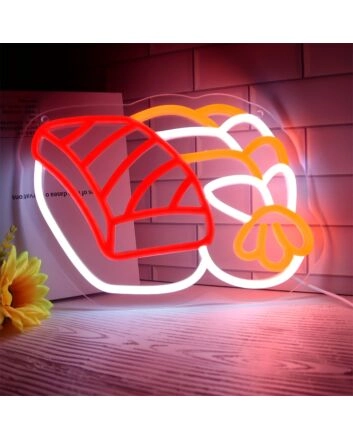 Elevate Your Space: Sushi LED Neon Sign for Vibrant Home Decor, Trendy Bars, and Unique Office Environments