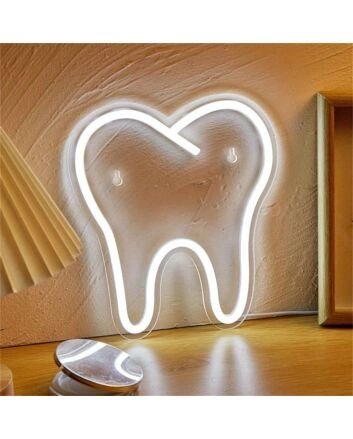 Brighten Your Dental Office or Add a Quirky Touch to Home Bars with the Teeth LED Neon Sign
