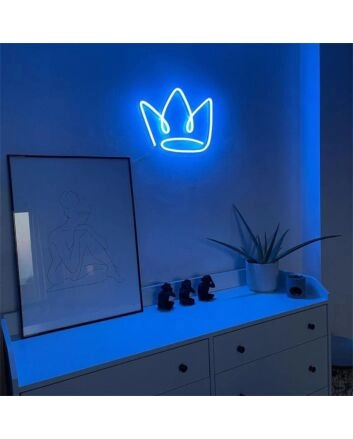 Brighten Your Bar, Wedding, and Home Décor with The Crown LED Neon Sign.