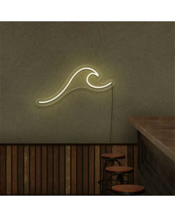 Enhance Your Space: Wave LED Neon Sign Sketch and Etch Us - Perfect for Home Decor, Offices, Bars, and Memorable Events