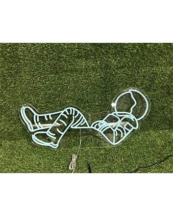 Elevate your space ambiance: Perfect for Home Decor, Office Inspiration, or Bar Enhancements with the Lying Astronaut LED Neon Sign.