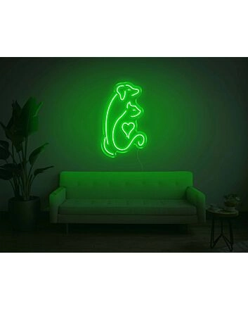 Dog and Cat V2 LED Neon Sign