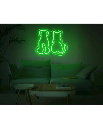 Dog and Cat V1 LED Neon Sign