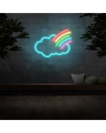 Cloud Rainbow Neon Sign