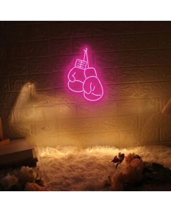 Boxing Gloves Neon Sign