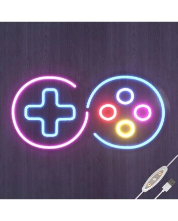 Elevate Your Gaming Room, Bar, or Event with the Colorful Game Console Buttons Neon Sign.
