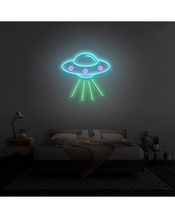 Spaceship Neon Sign