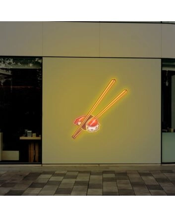 Brighten Your Sushi Bar and Enhance Your Dining Experience with the Sushi UV Light Neon Artwork Ensuring Freshness and Vibrant Display