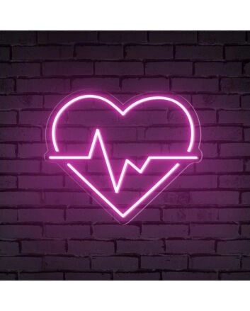 Brighten Up Your Romantic Evenings and Weddings with Heart Wave Neon Sign.