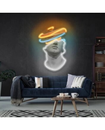 Elevate Your Space: Into Face Led Uv Neon Sign for Chic Home, Office, and Modern Bar Decor Environments.