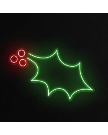 Holly Leaf Neon Sign