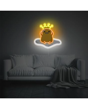 Brighten Your Space: Yolk Boy With Boy LED Neon Acrylic Artwork for Bar, Office, and Trendy Home Decor.