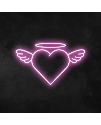Angel Heart Neon Sign