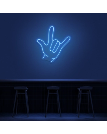 Rock On Hand Neon Sign