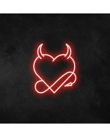Devil Heart Neon Sign