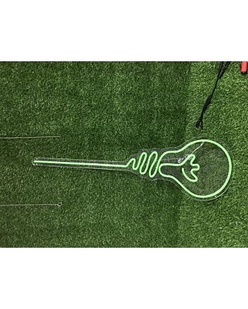 Light up Your Home, Office, or Party in Style with the Light Bulb Green LED Neon Sign.