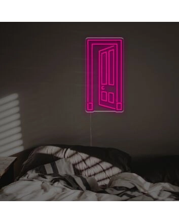 Brighten Your Entrance with the Opening Door LED Neon Sign - Perfect for Homes, Bars, and Welcoming Events