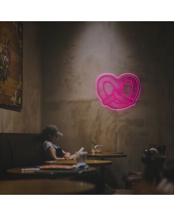 Brighten Up Your Bar, Cafe or Game Room with the Unique Glow of Pretzel LED Neon Sign.