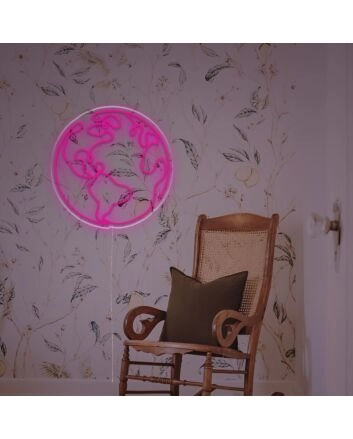 Brighten Up Your Space: Earth Outline Drawing LED Neon Sign for Home Decor, Office Ambiance, and Chic Bar Settings.