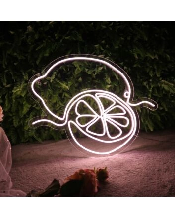 Brighten Up Your Bar, Kitchen, or Summer Event with the Sliced Lemon LED Neon Sign.