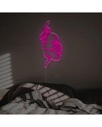 Enhance Your Home Décor, Office, or Store Ambiance with the Two Aesthetic Faces Line Drawing LED Neon Sign.