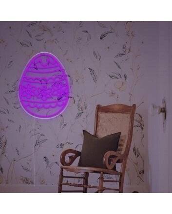 Brighten Your Celebrations: Easter Egg LED Neon Sign Perfect for Home Decor, Store Windows, and Festive Parties