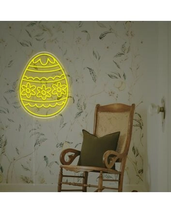 Brighten Your Celebrations: Easter Egg LED Neon Sign Perfect for Home Decor, Store Windows, and Festive Parties