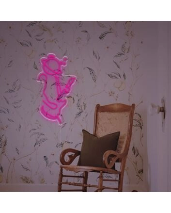 Elevate Your Music Studio or Bar Ambiance with the Guitarist With Planet LED Neon Sign.