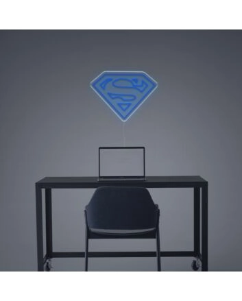 Brighten Up Your Game Room and Bar with the Iconic Superman Logo LED Neon Sign.