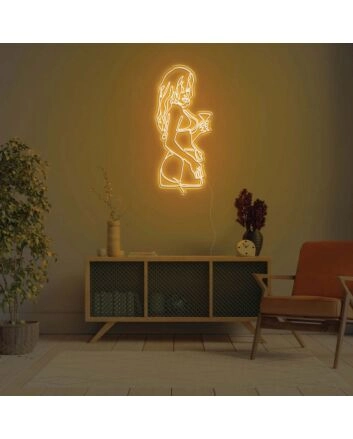 Martini Girl LED Light Sign