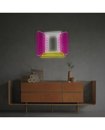 Bring a Vibrant Glow to Your Room, Office, or Bar with the Window View LED Neon Sign.
