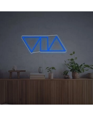 Transform Your Space: Triangles And Tangle LED Neon Sign Perfect for Home Decor, Office Ambiance, and Vibrant Parties