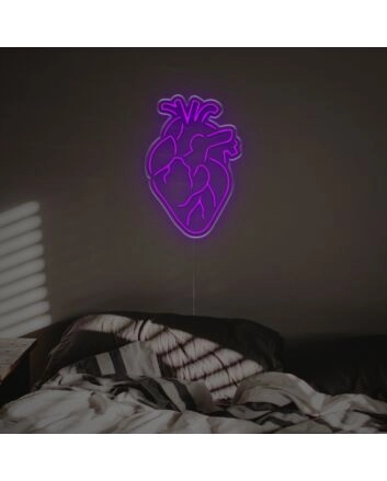 Brighten Your Wedding and Bar Ambiance with Detailed Heart LED Neon Sign.
