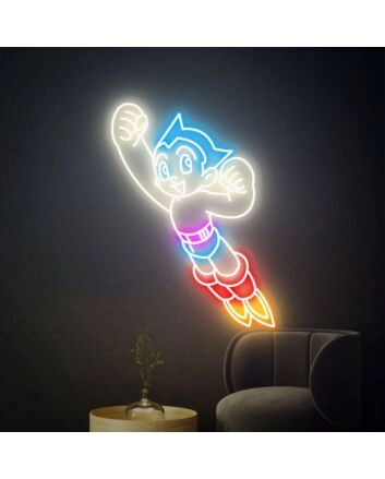 Elevate Your Space: Astroboy Neon Sign Decor for Home, Office, and Bar Ambiance Enhancement