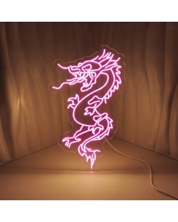 Brighten Your Space: Perfect for Bedroom, Bar, and Celebrations - Chinese Dragon Neon Sign Neon Decorations Neon Sign Art