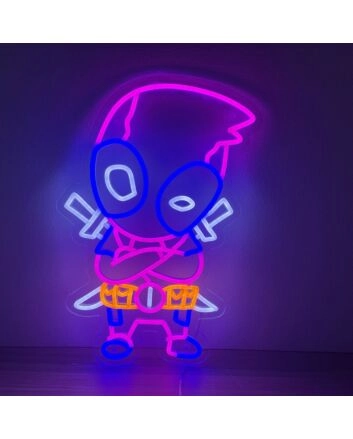 Revamp Your Space: Deadpool Neon Sign Brings Vibrant Color to Your Game Room, Home, and Bar Decorations.