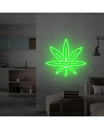 Brighten Up Your Space: Ideal for Home, Bars, and Parties with Dope Neon Sign Marijuana Leaf Neon Sign Stoner Gift 420 Decor.