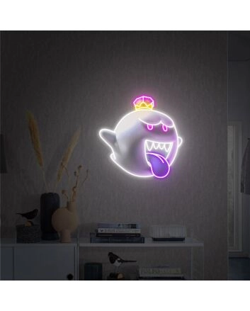 Brighten Your Special Moments: From Weddings to Home Decor with the Shy Elf King Louis Mansion Neon Sign - Perfect for Bars, Offices, and Parties.