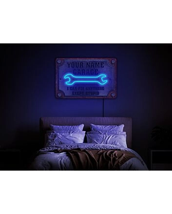 Enhance Your Man Cave, Storefront or Wedding with Customized Ambiance using the Garage Neon Sign - Perfect as Your Name Garage Sign, Dad&#039;s Garage Tribute, or Unique Wall Decor.