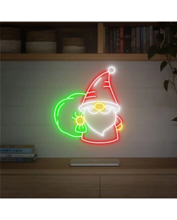 Brighten Your Festive Season: Versatile Light Up Santa Claus LED Neon Sign for Merry Christmas Decor in Homes, Offices, Stores, and Holiday Gatherings.