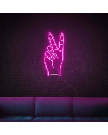 Peace Sign LED Neon Sign