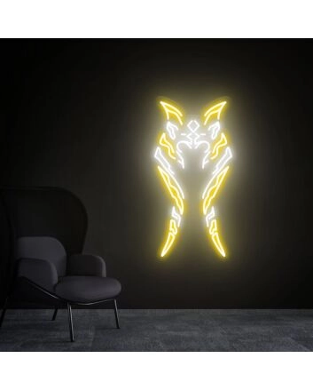 Enhance Your Space with Star Wars LED Neon Sign Ahsoka Tano Anime Neon Light Sign, Perfect for Office, Bar, and Geek-Themed Weddings.