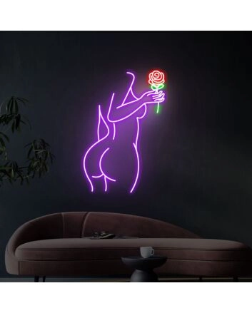 Brighten Up Your Bedroom, Office, or Party with the Woman Body Led Neon Sign - Perfect for Chic Home Decor and Lively Celebrations