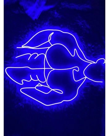 Brighten Your Bar, Club, or Gay Pride Event with Bikini Naked Male LED Neon Sign Gay Body Club Neon LED Sign Blue.
