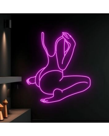 Brighten Up Your Bar, Party, or Bedroom Decor with the Seductive Glow of Bikini Woman Naked Led Neon Sign