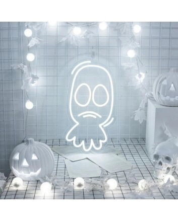 Sad Ghost LED Neon Sign