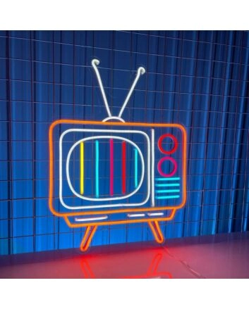Brighten Up Your Home, Office, and Social Events with Colorful Television Led Neon Sign Old Television Led Sign Color.